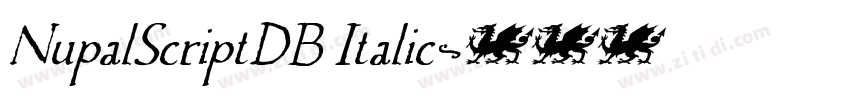 NupalScriptDB Italic字体转换